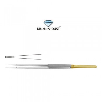 Diam-n-Dust™ Micro Ring Forcep Straight - With Short Platform Stainless Steel, 18.5 cm - 7 1/4" Diameter 1.0 mm